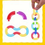 Multi Colour Plastic Twister Toy (4 pieces)