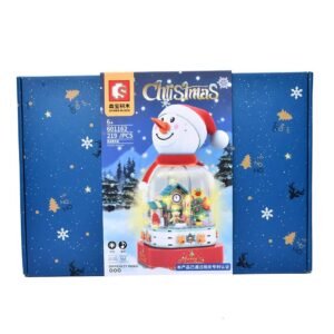 Snowman House Rotating Music Box With Night Light