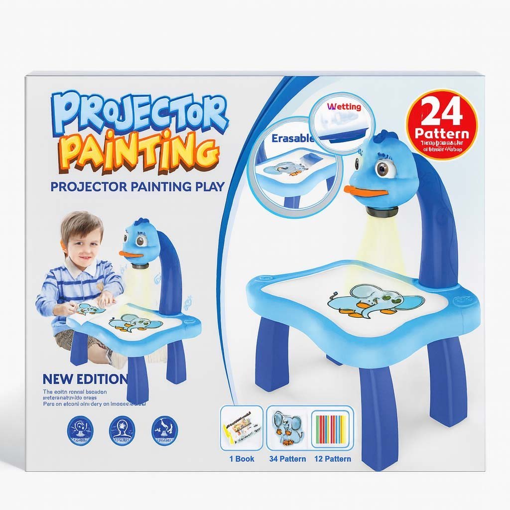 2-15.jpg Projector Painting Play Set – New Edition with 24 Patterns - Image 2