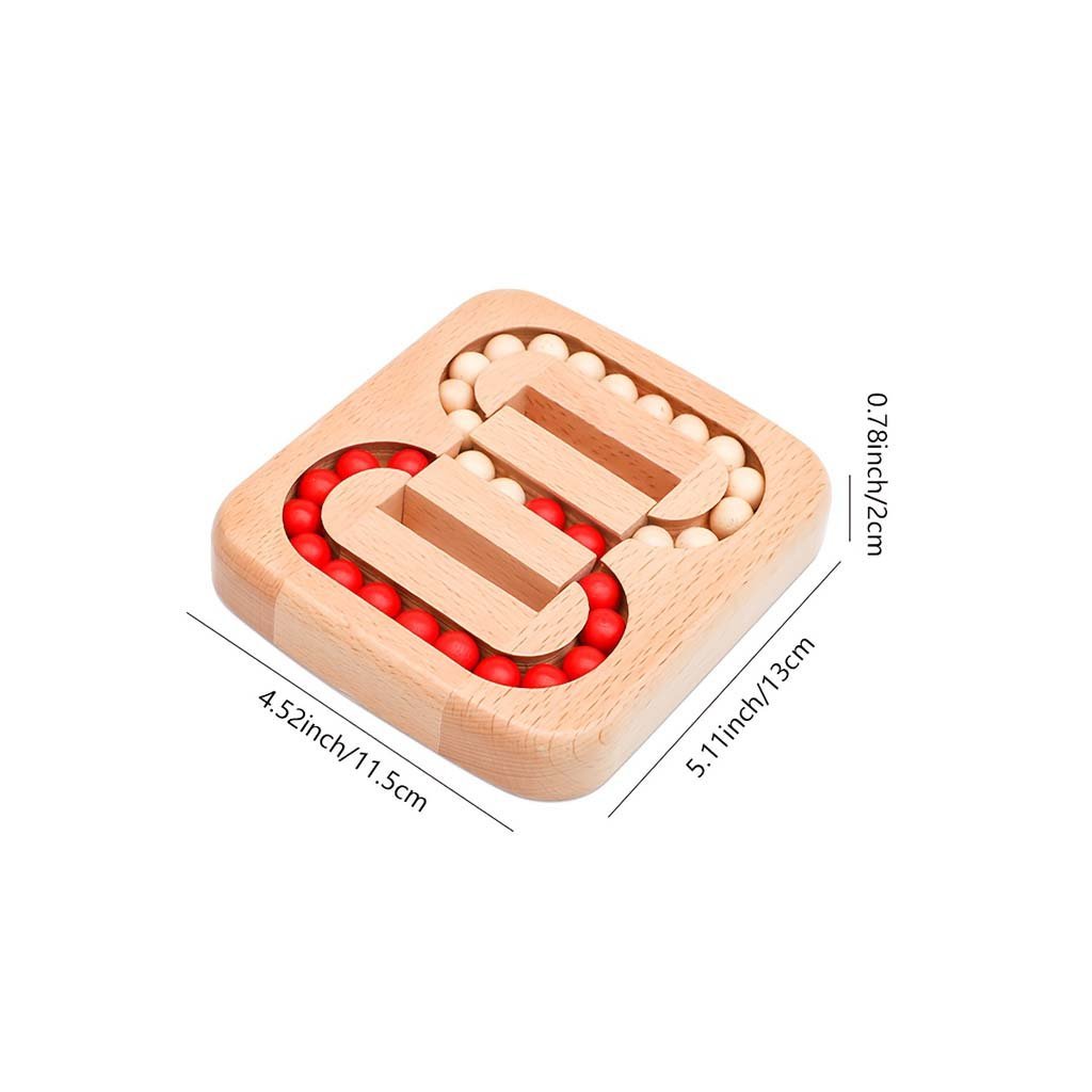 2-32.jpg Wooden Bead Maze Puzzle - Image 2