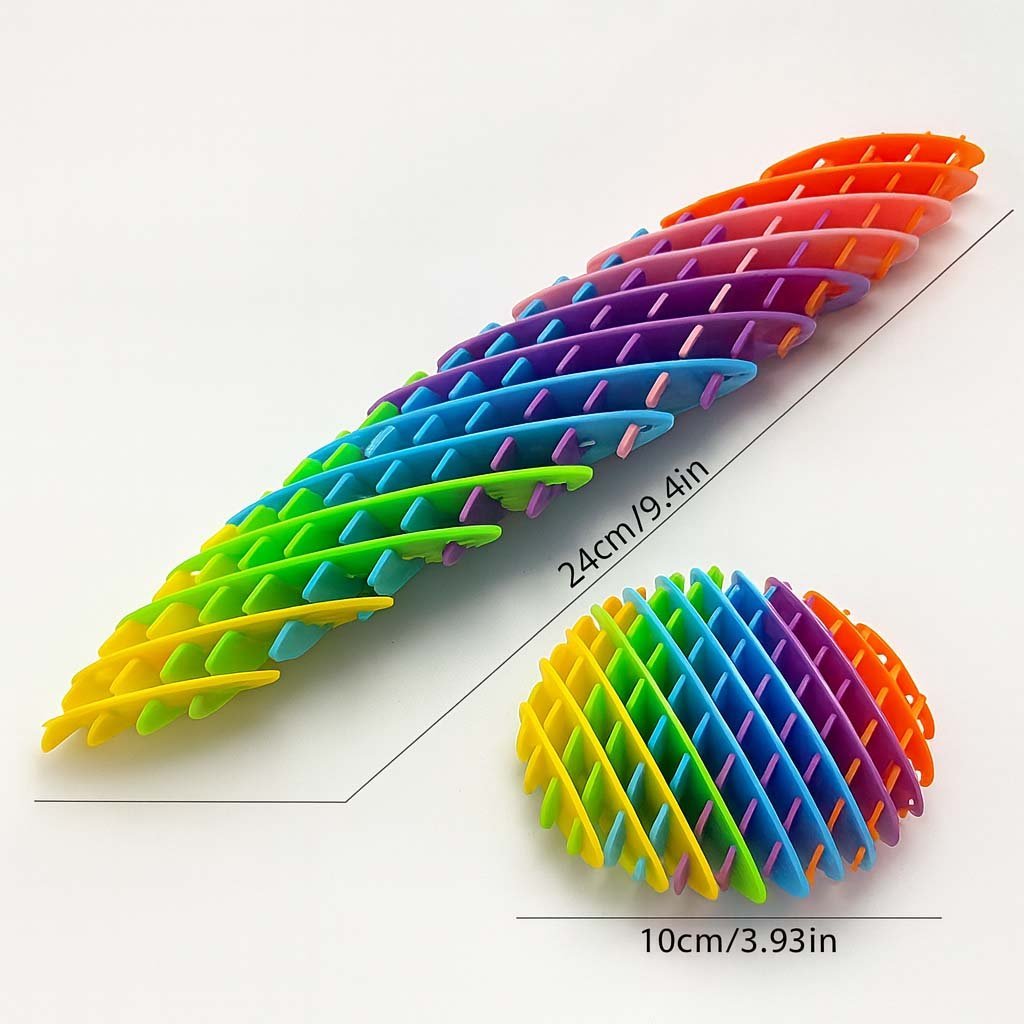 2-54.jpg Fidget Worm Toy – Colorful Stretchy Mesh Design - Image 2