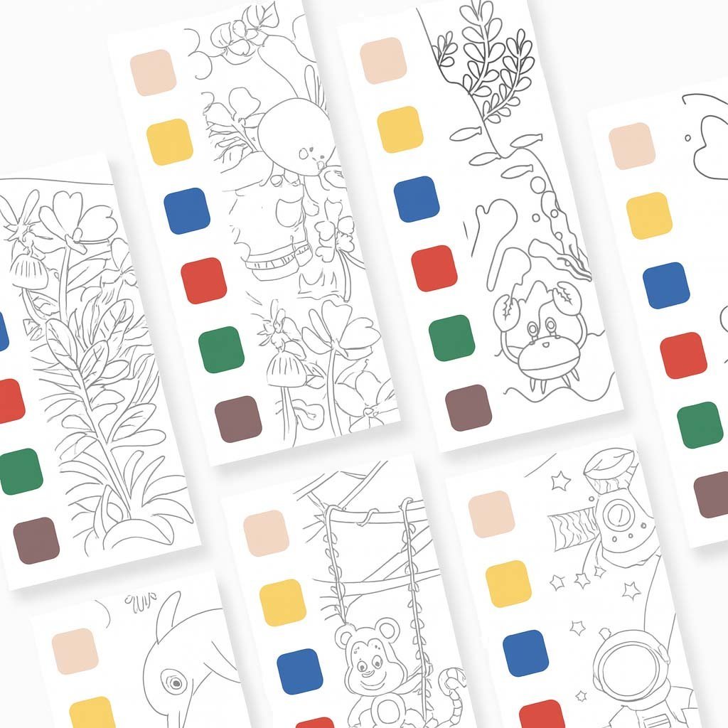 3-14.jpg Watercolour Magic Book with Brush - Image 3