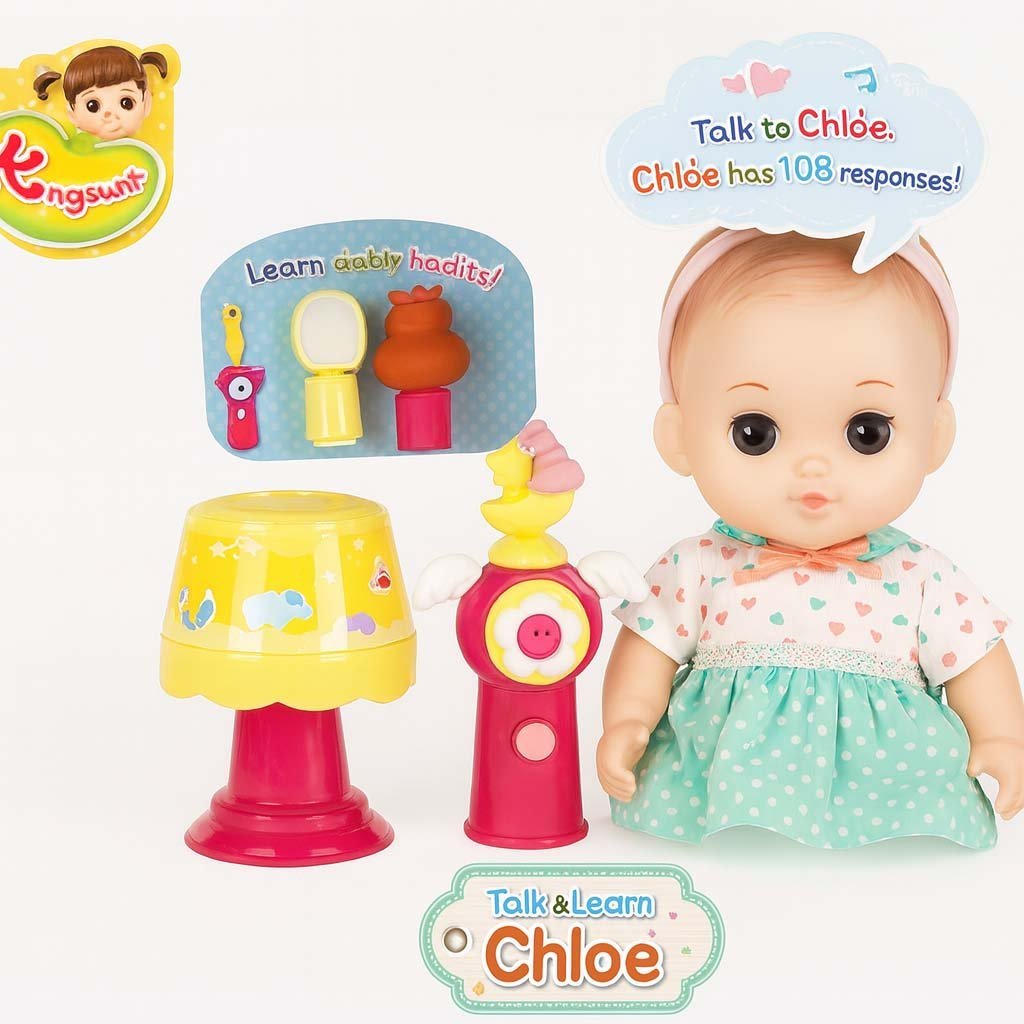 3-15.jpg Talking & Learning Doll – Chloe Pretend Play Set - Image 3