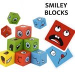 Wooden Face Cube Change Puzzle – Emoji Expressions Matching Game for Kids - Image 4