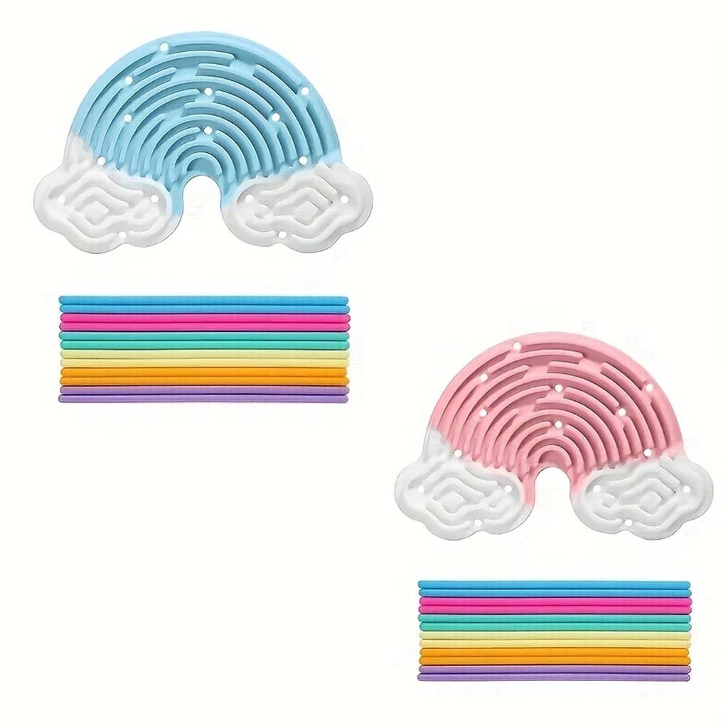 3-52.jpg Creative Rainbow Sensory Board - Pink / Blue - Image 4
