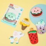 Cartoon Baby Silicone Teether Toys - Strawberry / Green Burger / Dinosaur - Image 3