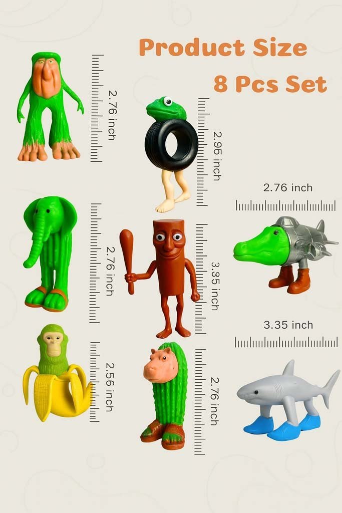 3-8.jpg Brain Rot Toy Figures (8 Pieces Set) - Image 3