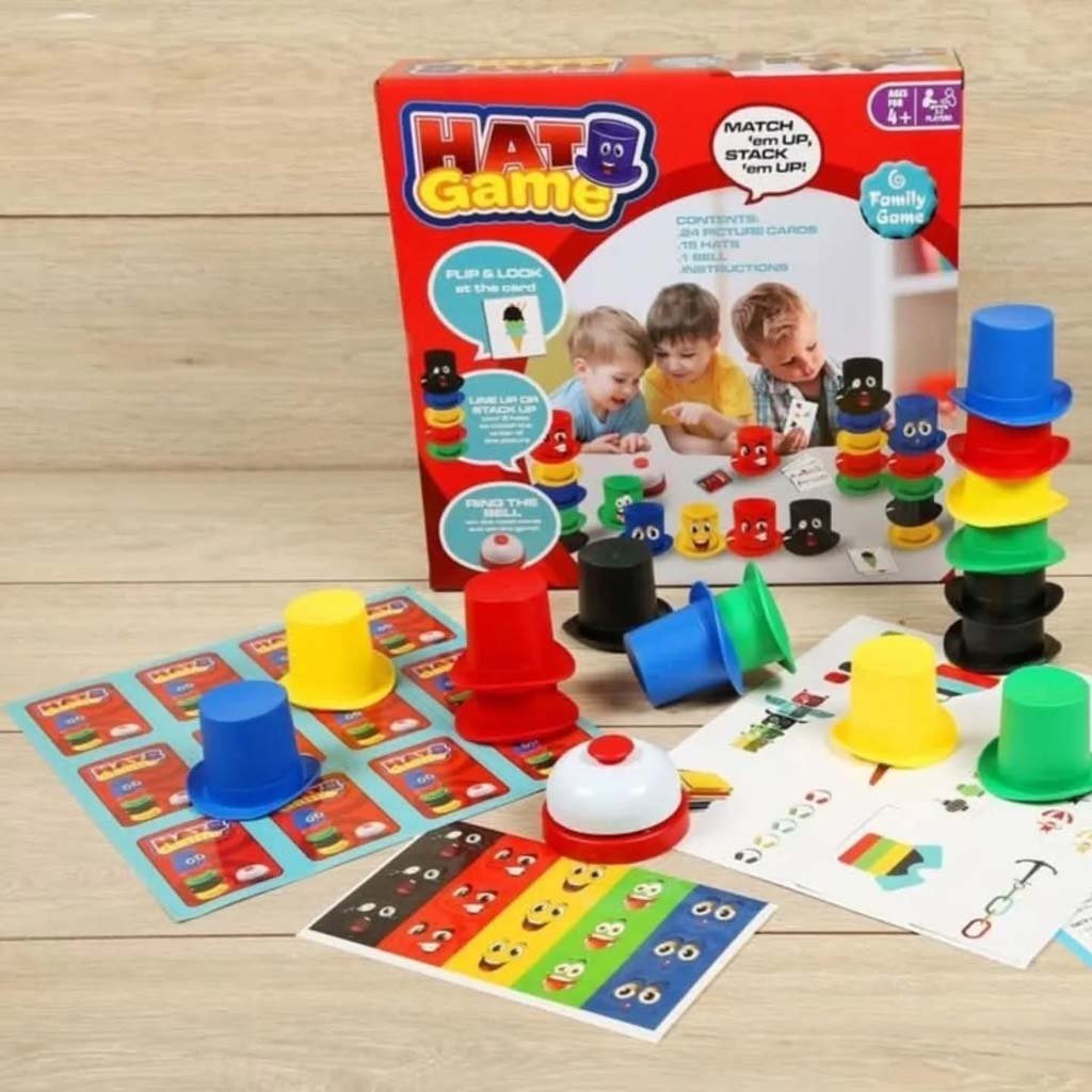 3A.jpg Hats Game with Bell – Color Matching Speed Game - Image 4