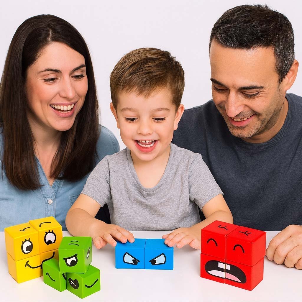 5-13.jpg Wooden Face Cube Change Puzzle – Emoji Expressions Matching Game for Kids - Image 6