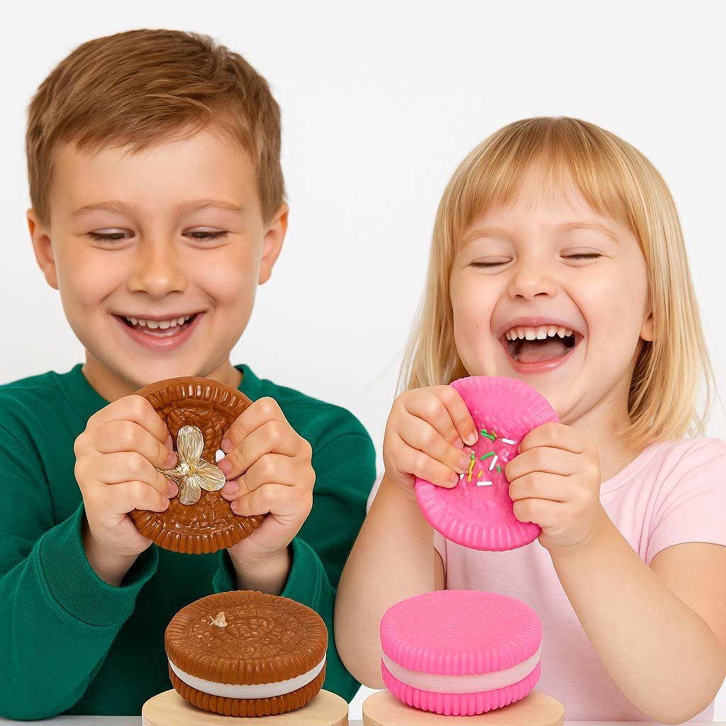 5-36.jpg Squishy Toy (Oreo - Brown & Pink) - Image 5