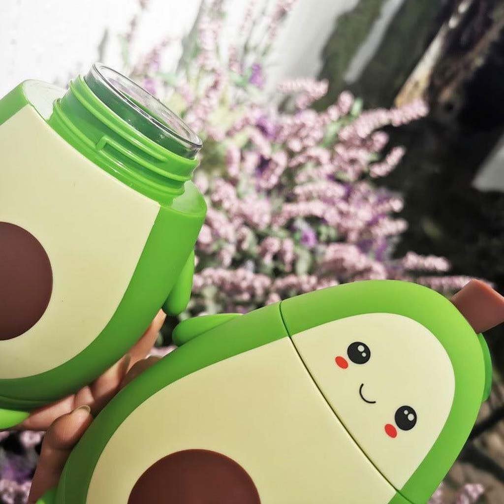 6-25.jpg Cute Avocado Double Layer Portable Water Cup with Strap (280ml) - Image 6