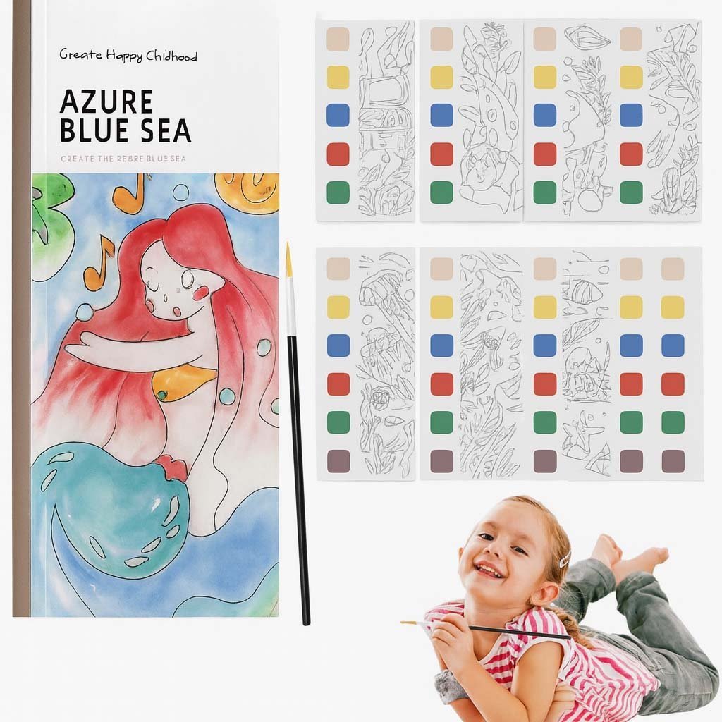 6-3.jpg Watercolour Magic Book with Brush - Image 6